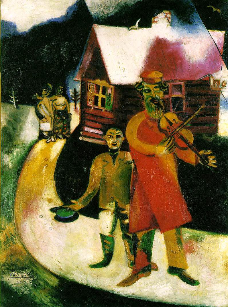 Le violoniste contemporain Marc Chagall Peintures à l'huile
